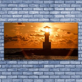 Obraz na płótnie Klasyczna Latarnia o Poranku