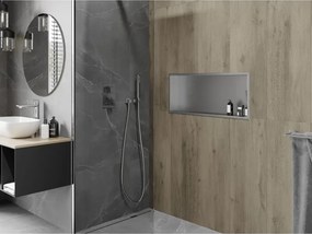 Mexen X-Wall-R półka wnękowa z kołnierzem 75 x 30 cm, inox - 1910753010