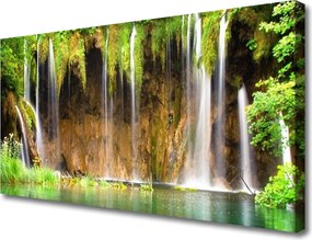 Obraz na płótnie Potęga Naturalnego Wodospadu