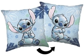Polarowa poduszka dziecięca 40x40 cm Lilo and Stitch "Blue" – Jerry Fabrics