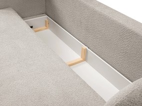 Masseno Sofa AMICO z funkcją spania i pojemnikiem na pościel, Rozkładana sofa - Szary, ABRIAMO 6