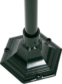 Klasyczna stojąca lampa zewnętrzna ciemnozielona 125 cm IP44 - Nowy Orlean