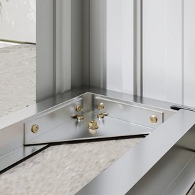 Wiata na drewno opałowe Outsunny, stal ocynkowana, podwyższona podstawa, dach jednospadowy, 213×66,5×150 cm, ciemnoszary