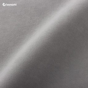 Jasnoszary aksamitny rozkładany narożnik (lewostronny) Sweet Harmony – Miuform