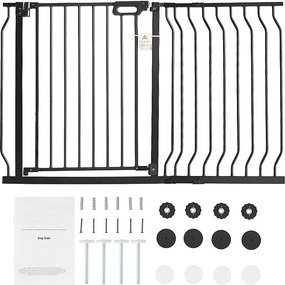 Brama Bezpieczeństwa dla Dziecka SucceBuy o Szerokości od 75 do 123 cm i Wysokości 76 cm, Brama Bezpieczeństwa dla Schodów dla Psów