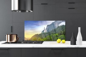 Panel Szklany do Kuchni Baśniowa Twierdza nad Przepaścią