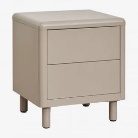 Szafka Nocna 45x40 Cm Ze Stali Michigan Moka Brown - Sklum