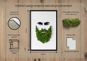 Obraz z mchem Hipster z brodą