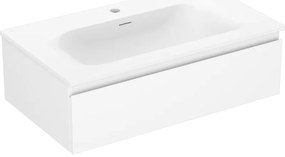 Mexen Orio szafka łazienkowa 80 cm z umywalką Vela, 1 szuflada, biała mat - 91A10-08023-1-BF01-W23M01