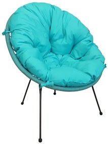 Poduszka puchowa Acapulco wodoodporna na fotel Oxford turkus