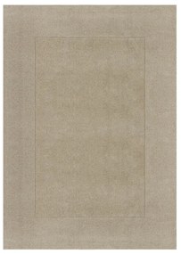 Beżowy wełniany dywan tkany ręcznie 300x400 cm Textured Wool Border – Flair Rugs