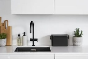 SmartStore Plastikowy kosz na odpady organiczne Collect, czarny, 5 l