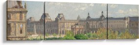 Obraz - Camille Pissarro, Place du Carrousel, Paris, reprodukcje (170x50 cm)
