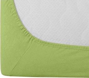 PrzytulneMieszkanie.pl Prześcieradło Jersey HIGHFIT pistacjowe 90 x 200 cm