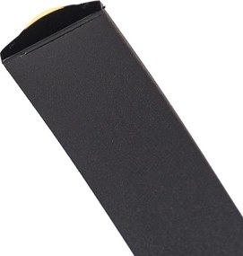 Designerska lampa wisząca czarna z możliwością ściemniania, w tym LED, duża - Twisted