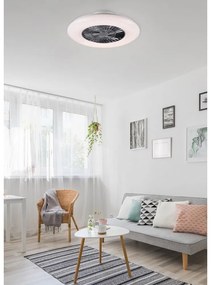 Lampa sufitowa w biało-srebrnym kolorze LED Visby – Trio