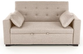 Sofa rozkładana z funkcją spania PAULINIO beżowa HALMAR