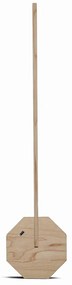 Jasnobrązowa lampa stołowa LED (wysokość 38 cm) Octagon One – Gingko