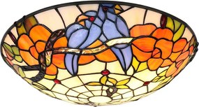 Brilagi - Tiffany witrażowa lampa sufitowa JUNGLE 2xE27/60W/230V śr. 40 cm