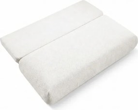 Sofa BASE Rozkładana Dwuosobowa Kremowa Boucle Japandi