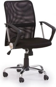 Czarny obrotowy fotel biurowy E0-T50