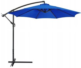 Ogrodowy składany parasol przeciwsłoneczny SOLIMARE 300 cm, niebieski