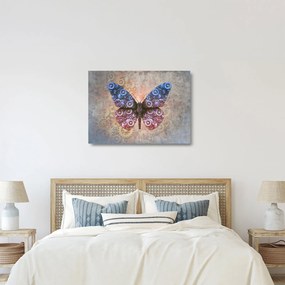 Obraz na szkle - Steampunk motyl (70x50 cm)