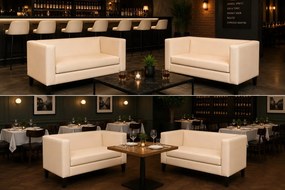 Sofa Monaco : Kolor nogi - Venge, Kolor tkaniny - EKO-SKÓRA - 18D, Typ tkaniny - Eko-skóra , Wysokość nogi - 15 cm