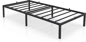 Czarne metalowe łóżko pojedyncze 90x200 cm N3-T95