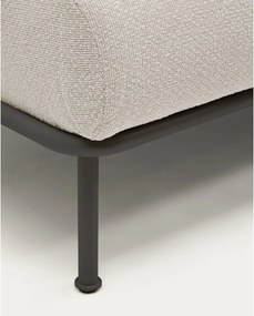 Beżowa częściowo rozkładana sofa z tkaniny szenilowej 214 cm Aurum – Kave Home