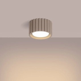 Plafon AURA 1 taupe GX53 ryflowany SOLLUX  LIGHTING