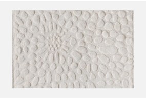Dywan z wypukłym wzorem kamyczków ręcznie tuftowany 100% wełny - 160 x 230 cm - Kość słoniowa - ORABEL