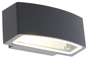 Zewnetrzna Nowoczesna lampa ścienna zewnętrzna grafitowa 14,3 cm IP44 - Latina Nowoczesny Oswietlenie zewnetrzne