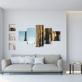 Obraz z placu Trocadero, Paryż (125x70 cm)