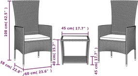 Beżowy zestaw mebli ogrodowych S4-T27