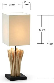 Beżowa lampa stołowa Kave Home Poob