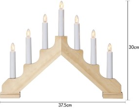 Jasnobrązowa dekoracja świetlna Ada – Star Trading