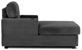 Fotel Wypoczynkowy Sofa NEO Szary Sztruksowy Nowoczesny