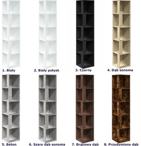 Narożny regał słupek dąb sonoma - Ahlo
