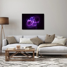 Obraz na szkle - abstrakcyjny obraz bąbelków (70x50 cm)