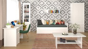 Białe biurko skandynawskie z szufladą W0-N21