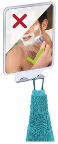 Lustro z 2 haczykami z przyssawką Wenko Vacuum-Loc, do 33 kg