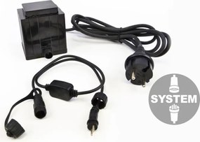 Diled oświetleniowa sieć - 100 LED ciepły biały + zasilanie