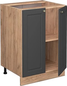 Szafki kuchenne antracytowo-złoty 60x60x82 fame-line