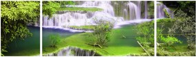 Obraz - Wodospady Huay Mae Khamin, Kanchanaburi, Tajlandia (170x50 cm)