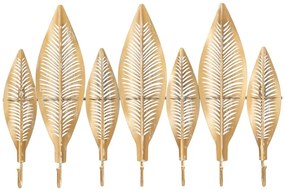 Metalowy wieszak ścienny w kolorze złota Long Leaf – Mauro Ferretti