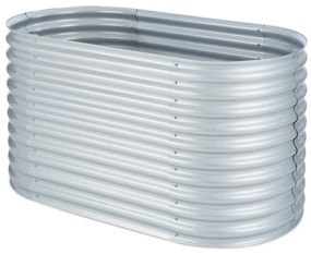 Blumfeldt Rondabox 160x80x80 cm Skrzynia na warzywa Srebrny