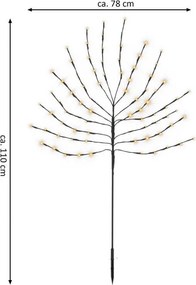 Ozdoba świąteczna - choinka, 110 cm, 80 LED