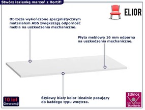 Blat łazienkowy pod umywalkę 80 cm P2-E20