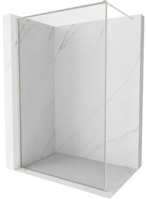 Mexen Kioto-F ścianka prysznicowa Walk-in z ramką 145 x 202 cm, transparent 8 mm, nikiel szczotkowany - 800-145-104-97-00